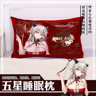 尚萌碧蓝航线埃吉尔动漫周边宅男学生单人睡觉枕头替换枕套定制