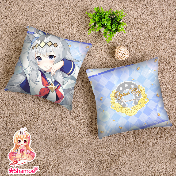 尚萌赛马娘米浴小栗帽动漫游戏周边40X40小方枕抱枕沙发靠垫