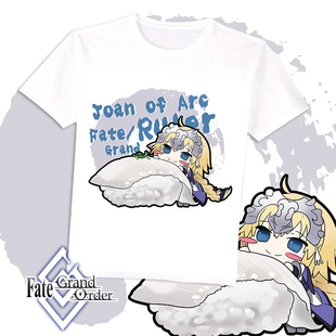 尚萌 Fate go玉藻前贞德尼禄冲田总司玛修Q动漫周边宅男短袖T恤