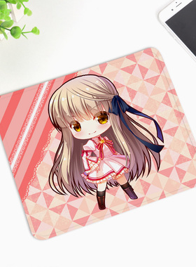 尚萌Rewrite神戶小鳥千里朱音中津靜流动漫周边锁边小动漫鼠标垫