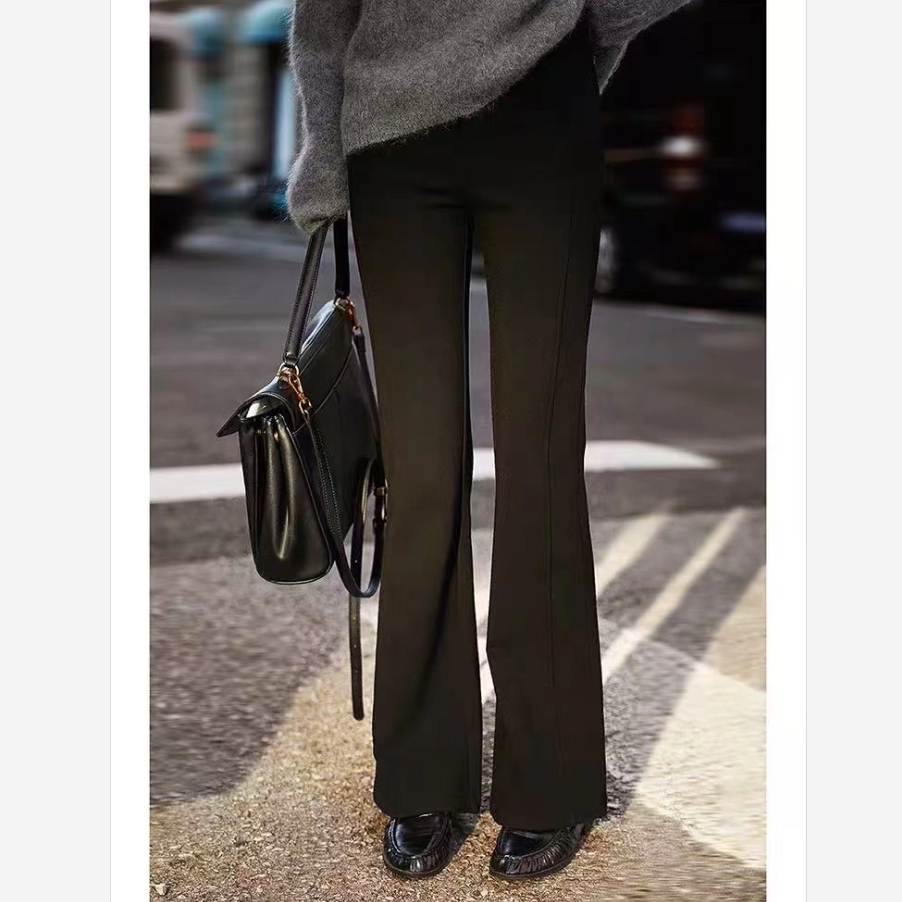 『弹弹裤』双版本四面弹显瘦显高松紧腰微喇裤长裤女25年秋冬,女装/女士精品,休闲裤,淘宝优惠券,粉丝福利购,淘宝优惠卷