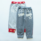 运动休闲缩口裤 子外贸童装 男童80 男孩纯棉长裤 110cm春秋装 7081