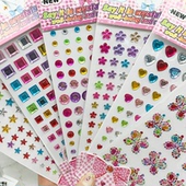 宝石贴水贴大号手工贴珍珠贴钻彩色钻贴儿童水晶钻石贴纸手机贴钻