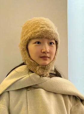 针织帽韩版女秋冬护耳保暖雷锋帽