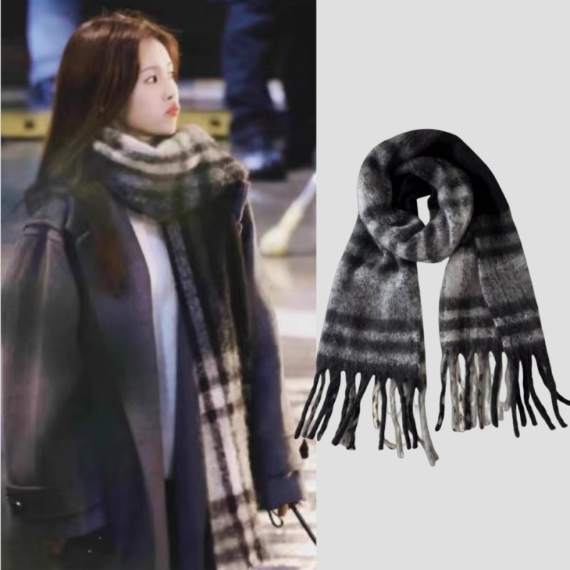以爱为营郑书意白鹿同款格子围巾女秋冬季保暖加厚仿羊绒流苏围脖,服饰配件/皮带/帽子/围巾,围巾/丝巾/披肩,淘宝优惠券,粉丝福利购,淘宝优惠卷
