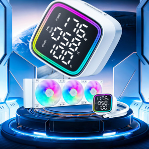 九州风神LD360LD240冰堡垒数CPU散热器多路数显电脑散热风扇白色