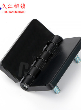 久江CL209-3A黑色40*40孔距 外观64*64 螺柱型工业合页64*64外观