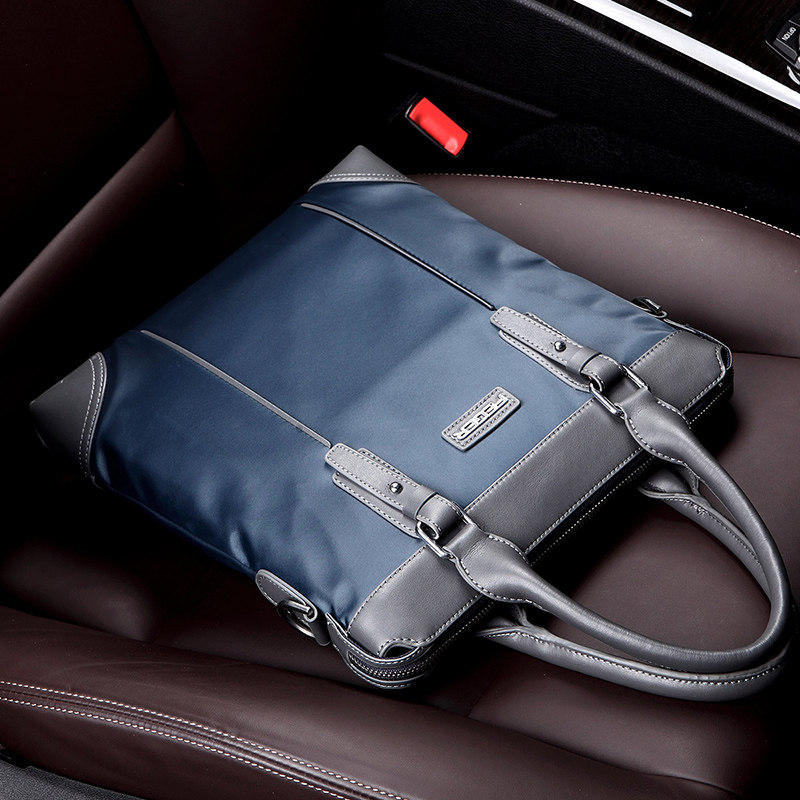 男士手提包潮男商务包电脑背包竖款斜挎包包单肩包休闲男包公文包