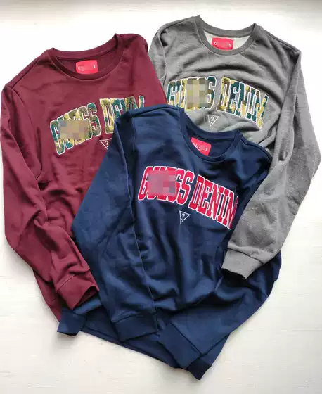 American Classic Casual Brand Crewneck Pullover Sweatshirt Street Fashion American Style Vintage Velvet Embroidered Lettering
