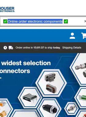 ADI Mouser贸泽电子 得捷电子Digikey  Avnet  Future 海外代购