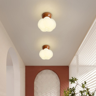 南洋奶油简约现代入户玄关法式复古门厅衣帽间吸顶灯走廊过道壁灯