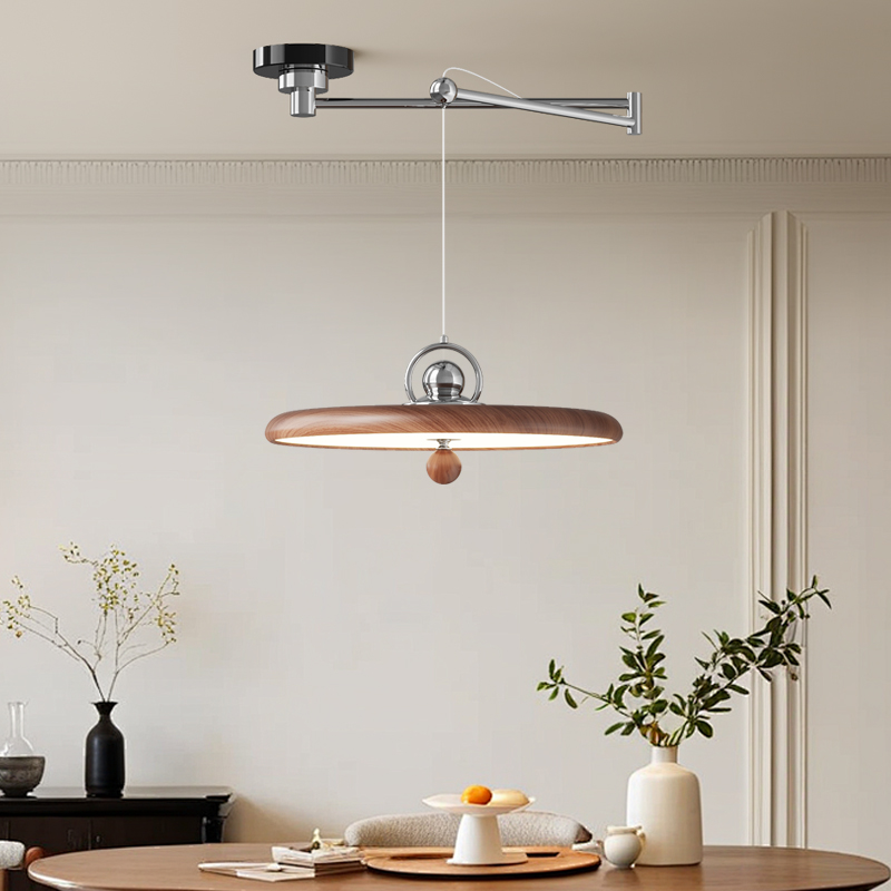 摇臂飞碟吊灯法式中古氛围感