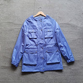 口袋圆领宽松中长款 外贸原单出口欧美女士春秋季 工装 风衣夹克外套