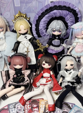 正版现货匣中诗无症状系列12分BJD娃娃盲盒可动人偶潮玩桌面摆件