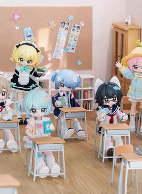 正版全新正版小钥匙设定集12分bjd盲盒可动人偶玩具潮玩送人礼物