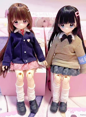 正品X11别动我的齐刘海BJD盲盒特六可动人偶植发娃娃桌面摆件礼物