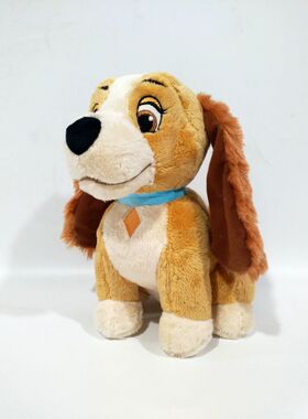 小姐与流氓Lady and the Tramp淑女丽滴狗公仔毛绒玩具布娃娃礼物