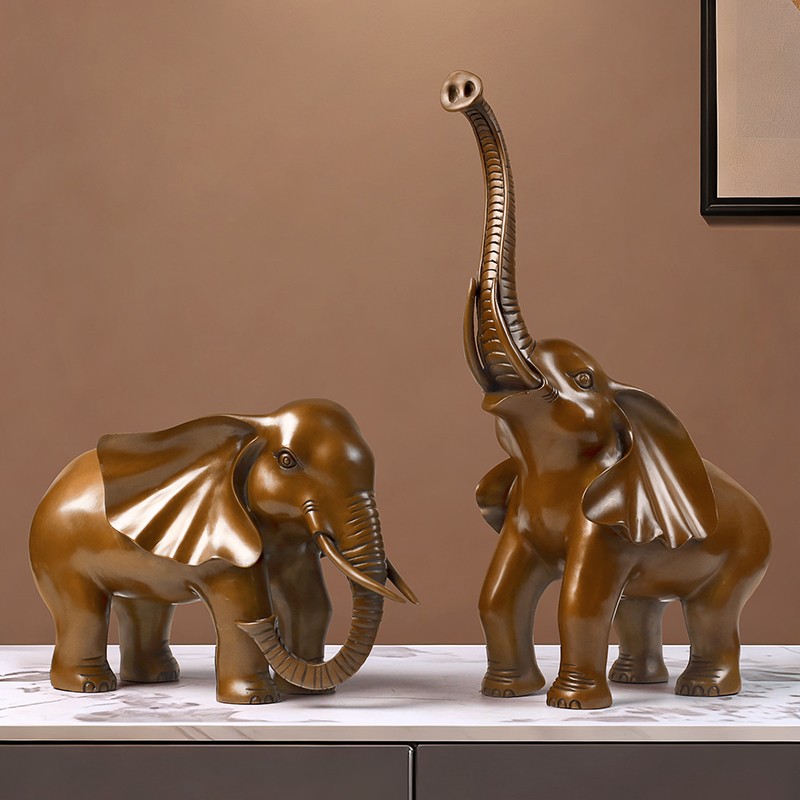 瑞家禾手工精细雕刻无氧紫铜摆件