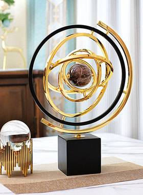 速发创意轻摆地球仪办公室桌面客厅电视柜酒柜奢饰品装件家居饰品