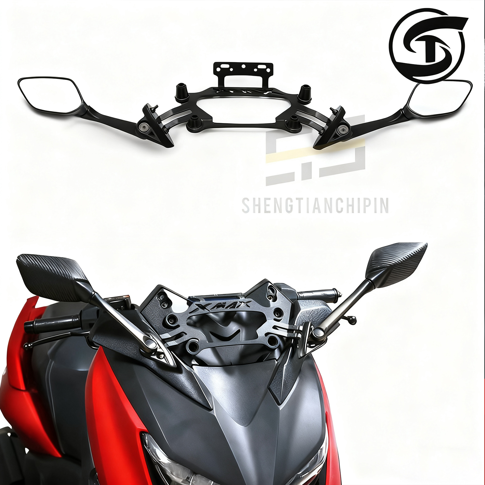 适用雅马哈后视辅助镜车载支架