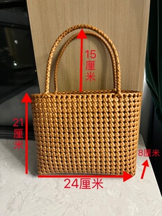 【成品】纯手工仿藤条编织手提包镂空精致百搭托特包高颜值送礼物