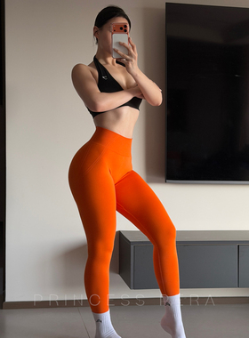 甜梨 oner新品健身长裤oneractive显臀瑜伽高腰运动训练九分裤女