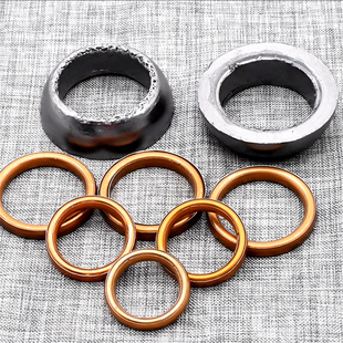 弯梁摩托车排气管垫70 100 110 125 150踏板车烟筒垫消声器垫片宗