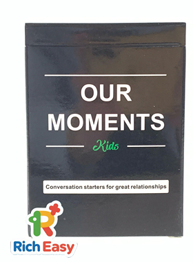 供跨境桌游英文OUR MOMENTS kids Card Game儿童时光互动卡牌游戏