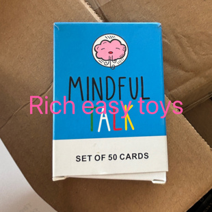 MindfulTalk谈话儿童对话头脑风暴益智桌游卡牌互动英文益智玩具