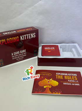 爆炸小猫The Rules of Exploding Kittens英文版桌游儿童玩具卡牌