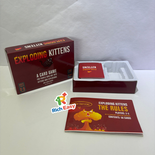 爆炸小猫The Rules of Exploding Kittens英文版桌游儿童玩具卡牌