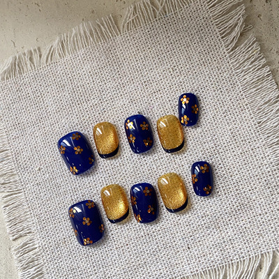 原相机实拍【塔桑】晕染小众设计穿戴甲显白春夏纯手工制作