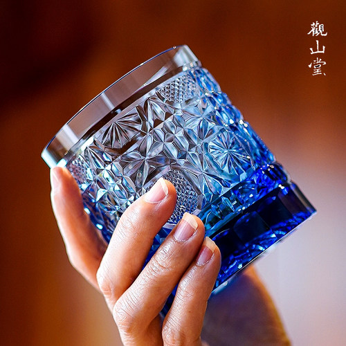 宫廷水晶酒杯手工刻花礼品纸包装