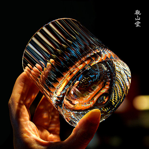 欧式k9水晶啤酒杯旋转威士忌酒杯