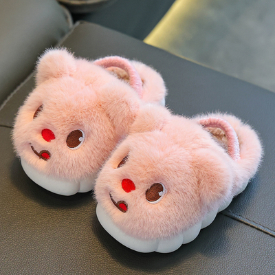 儿童棉拖鞋男童冬季保暖防滑