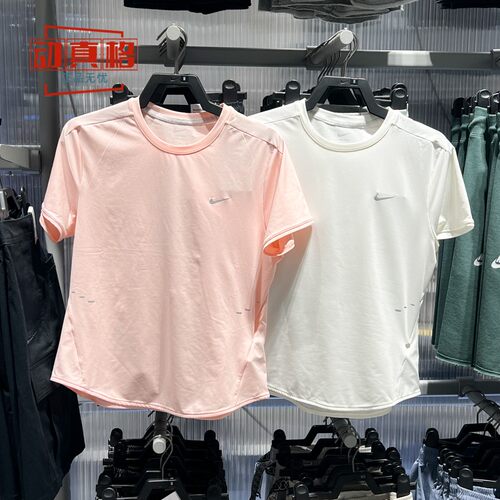 耐克女装2025夏新款凉感运动速干跑步透气短袖T恤 HM9699-133-607
