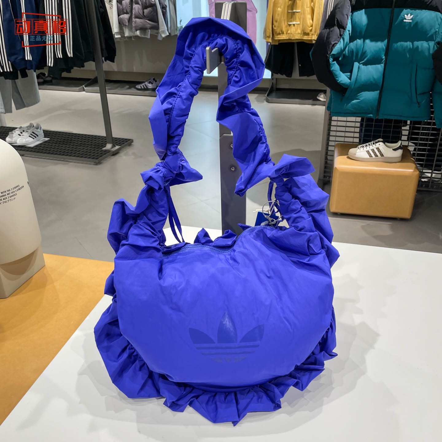 阿迪达斯三叶草男女荷叶边云朵包