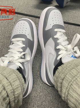 正品耐克COURT经典灰色女鞋简版空军休闲百搭板鞋夏季DV5456-019