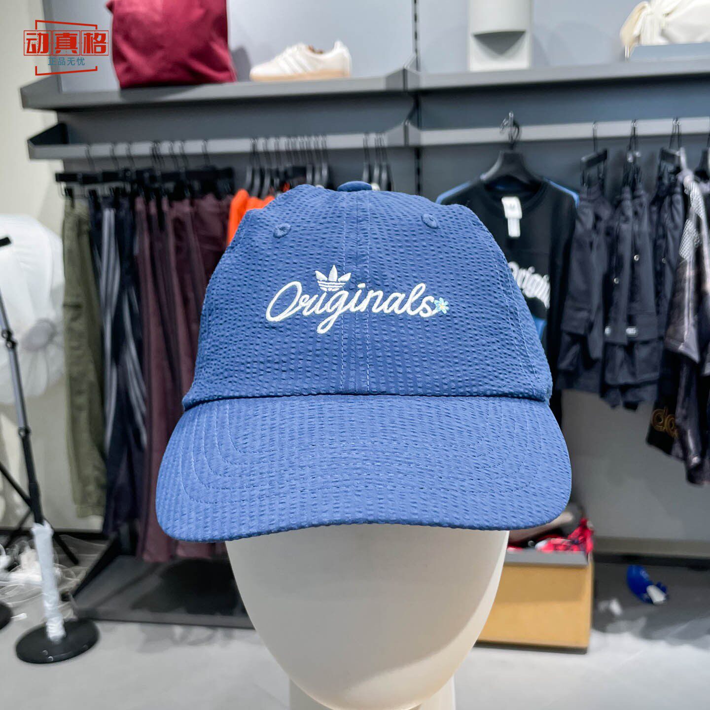adidas三叶草遮阳蝴蝶结棒球帽