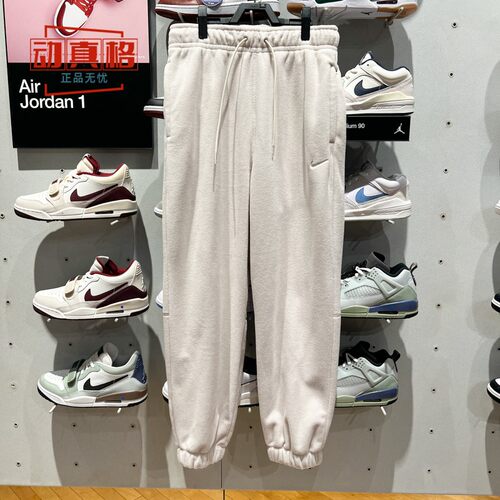 Nike耐克女子2025春新款摇粒绒保暖休闲运动长裤束脚裤FB5579-104