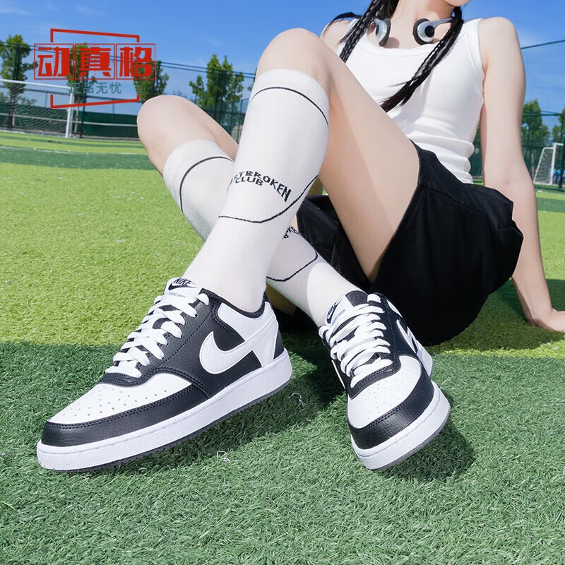 耐克2025冬季Court黑白经典板鞋
