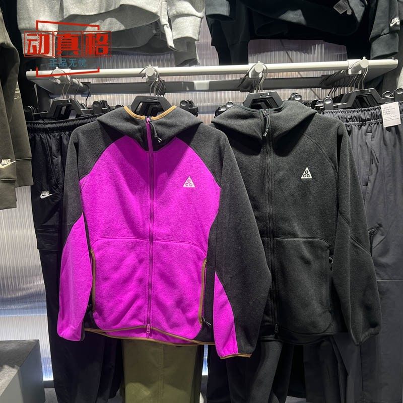 NIKE耐克男子冬季连帽摇粒绒外套