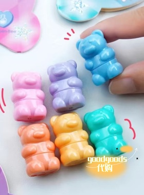 cathy doll泰国原装小熊润唇膏口红唇膏可爱显色持久滋润保湿便携