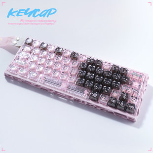 甜酷猫键帽MAO+MOA可爱PC适配磁轴客制化diy机械键盘made68Ace60