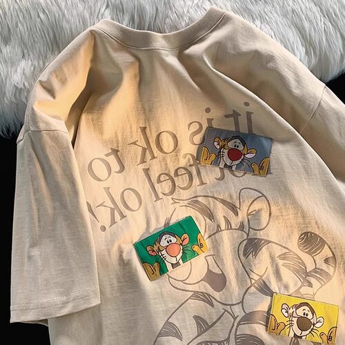 海外订单外贸撤回尾货~夏季ins潮牌纯棉短袖t恤男女夏季半袖上衣