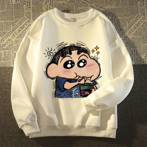 大牌出口美式卡通圆领卫衣男女