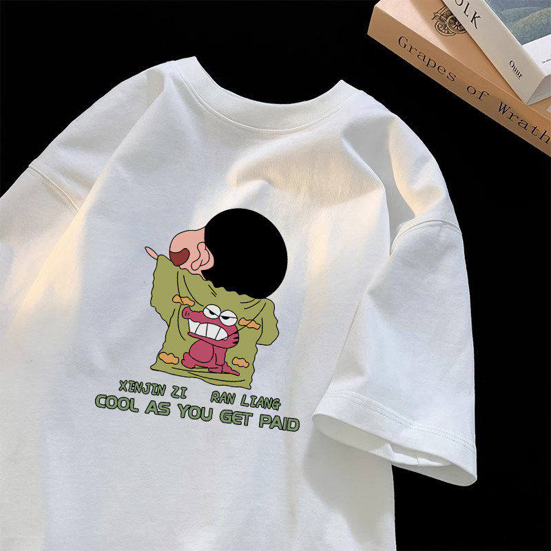 海外订单~出口外贸大牌清仓个性搞怪卡通纯棉短袖t恤夏装男女上衣