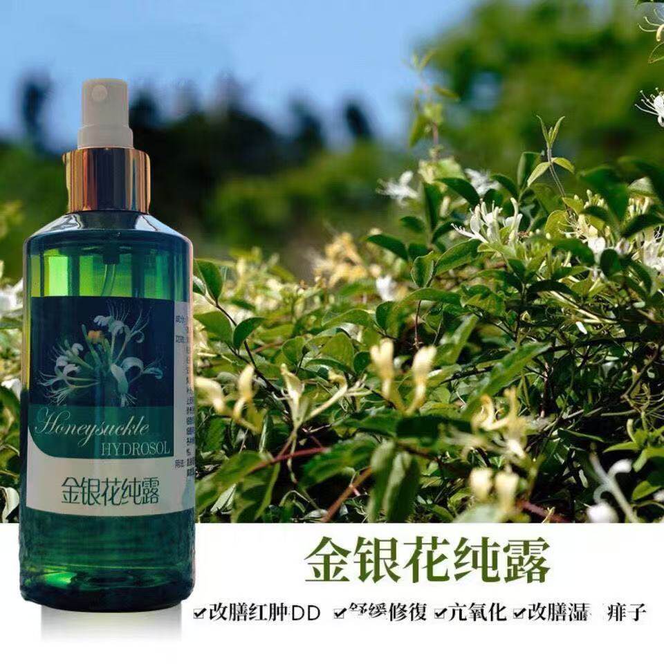 芊菊荟金银花纯露补水养肤修护化妆水湿敷舒缓修护敏感肌清热解毒