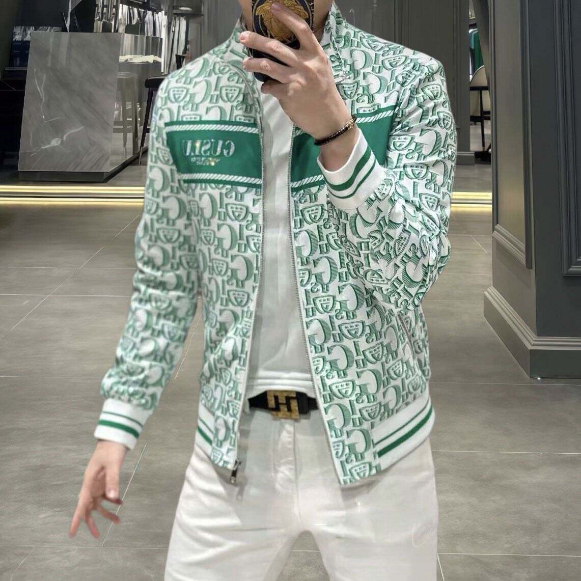 欧洲站春季男士长袖薄款外套修身