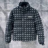 欧货高端冬季 提花帅气保暖外套 个性 男士 羽绒服立领加厚潮流时尚